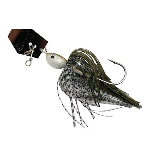 Z-man ChatterBait Projectz Lures 3/8 oz Weight, 6/0 Hook, Green Pumpkin Shad, Per 1