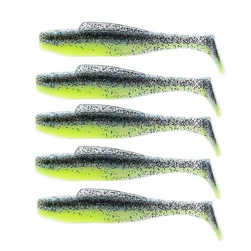Z-man DieZel MinnowZ Lures 4" Length, Sexy Mullet, Package of 5