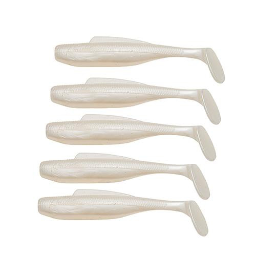 Z-man DieZel MinnowZ Lures 4" Length, Pearl, Package of 5