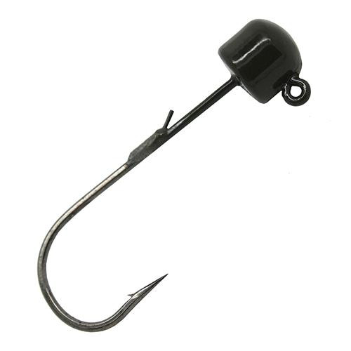 Z-man Power Finesse Shroomz Hooks 1/5 oz Weight, 3/0 Hook, Green Pumpkin, Per 3
