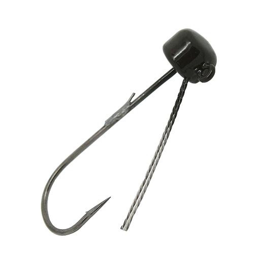 Z-man Power Finesse Shroomz Weedless Hooks 1/6 oz Weight, 3/0 Hook, Green Pumpkin, Per 3