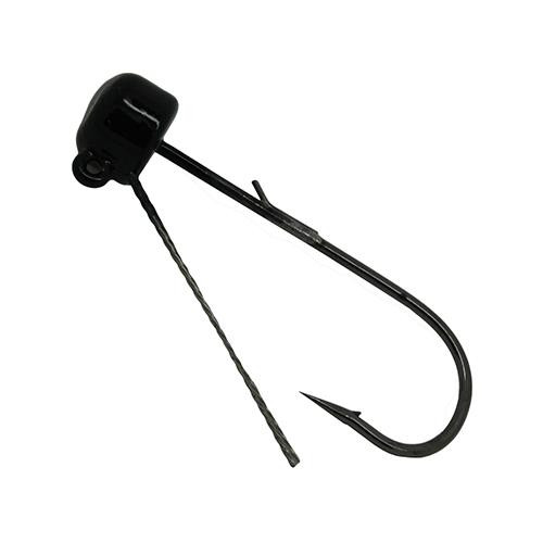 Z-man Power Finesse Shroomz Weedless Hooks 1/6 oz Weight, 3/0 Hook, Black, Per 3