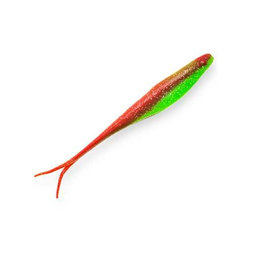Z-man Scented Jerk Shadz 5" Length, Nucked Chicken Glow, Package of 5