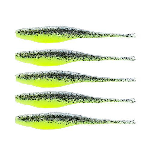 Z-man Scented Jerk Shadz 5" Length, Sexy Mullet, Package of 5