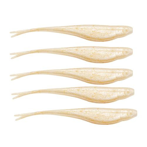 Z-man Scented Jerk Shadz 5" Length, Pearl, Package of 5