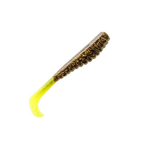 Z-man Swimmin Trout Trick Lure 3 1/2" Length, Root Beer/Chartreuse, Package of 6