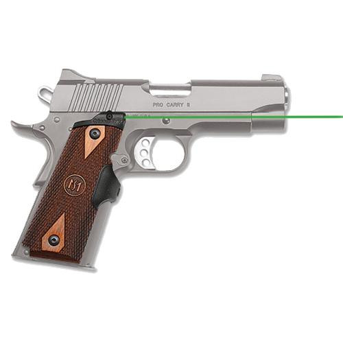 Crimson Trace Master Series Laser Grips Coco Bolo Diamond Pattern, 1911 Full Size, Green Laser, Boxed