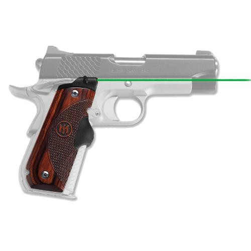 Crimson Trace Master Series Laser Grips Rosewood, 1911 Round Heel, Green Laser, Boxed