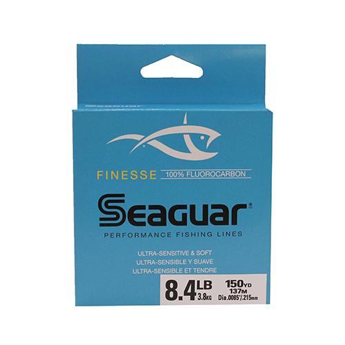 Seaguar Finesse Freshwater Fluorocarbon Line .009" Diameter, 8.40 lb Tested, 150 Yards, Clear