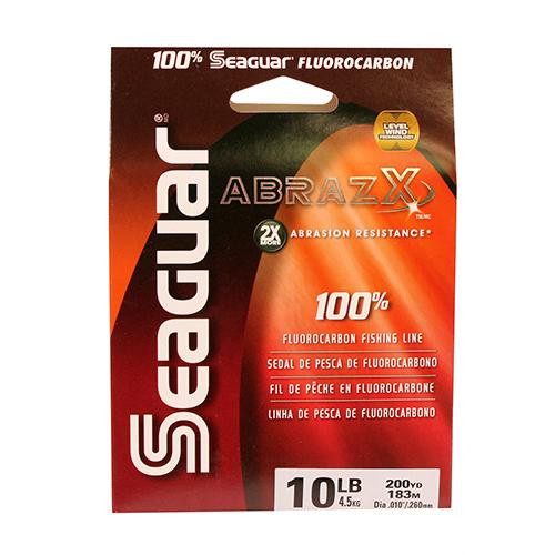 Seaguar AbrazX Freshwater Fluorocarbon Line .010" Diameter, 10 lb Tested, 200Yards, Clear