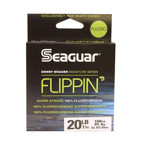 Seaguar Flippin' Fluoro Freshwater Fluorocarbon Line .016" Diameter, 20 lb Tested, 100 Yards, Clear
