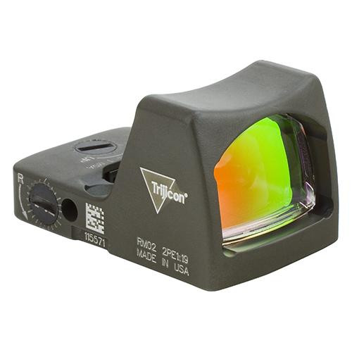 Trijicon RMR Type 2 LED Sight 3.25 MOA Red Dot Reticle, Cerakote Olive Drab Green