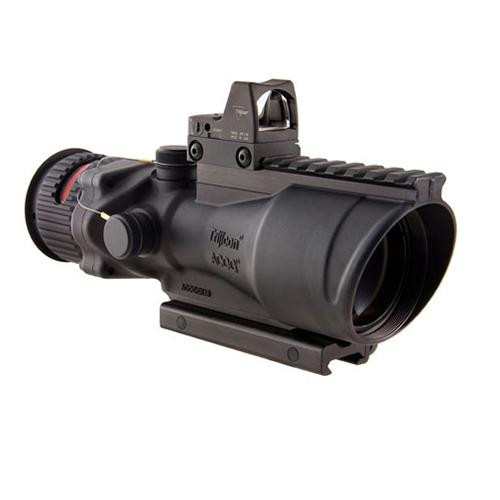 Trijicon ACOG 6x48mm Dual Illumination Scope Amber Chevron .308 Ball Ret, M1913 Rail, 6.5 MOA RMR Type 2 Sight, TA75 Mount