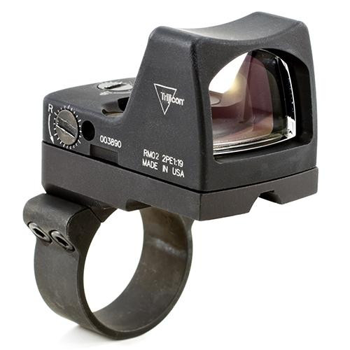 Trijicon RMR Type 2 LED Sight 6.5 MOA Red Dot Reticle with RM36 Mount (Fits 1.5x, 2x, 3x ACOG Models), Black