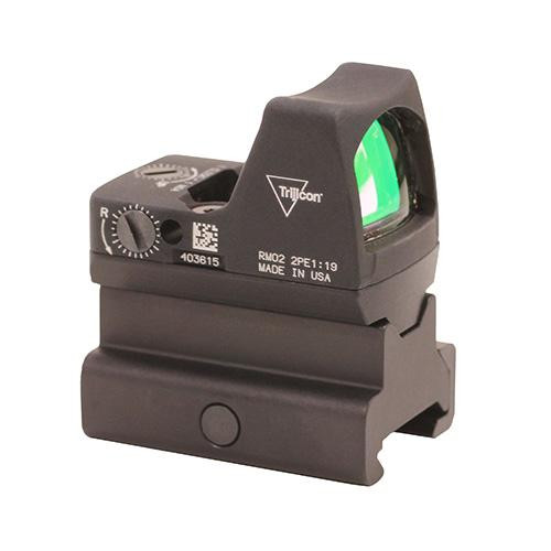 Trijicon RMR Type 2 LED Sight 6.5 MOA Red Dot Reticle with RM34 Picatinny Rail Mount, Black