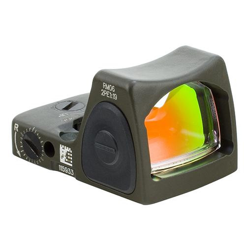 Trijicon RMR Type 2 Adjustable LED Sight 6.5 MOA Red Dot Reticle, Cerakote OD Green