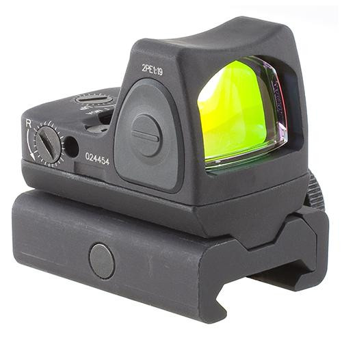 Trijicon RMR Type 2 Adjustable LED Sight 6.5 MOA Red Dot Reticle with RM34W Weaver Rail Mount, Black