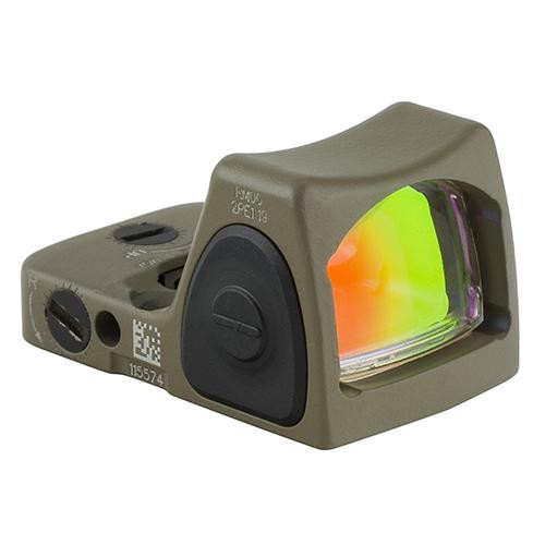 Trijicon RMR Type 2 Adjustable LED Sight 6.5 MOA Red Dot Reticle, Cerakote Flat Dark Earth