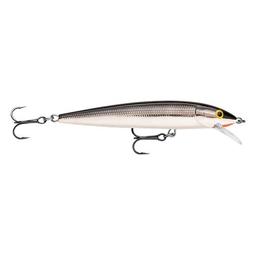 Rapala Husky Jerk Lure Size 08, 3 1/2 Length, 4'6' Depth, 2 Number 6  Treble Hooks, Silver, Per 1, HJ08S