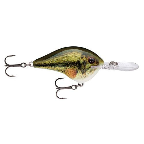 Rapala Dives-To Series Custom Ink Lure Size 06, 2" Length, 6' Depth, 2 Number 5 Treble Hooks, Largemouch Bass, Per 1