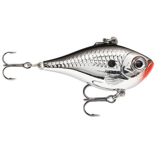 Rapala Ultra Light Rippin' Rap Lure Size 04, 1 1/2" Length, Variable Depth, No 10/12 Treble Hook, Chrome, Per 1