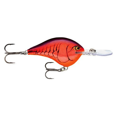 Rapala Dives-To Series Custom Ink Lure Size 04, 2" Length, 4' Depth, 2 Number 6 Treble Hooks, Deemon, Per 1