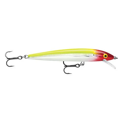 Rapala Husky Jerk Lure Size 08, 3 1/2" Length, 4'6' Depth, 2 Number 6 Treble Hooks, Clown, Per 1
