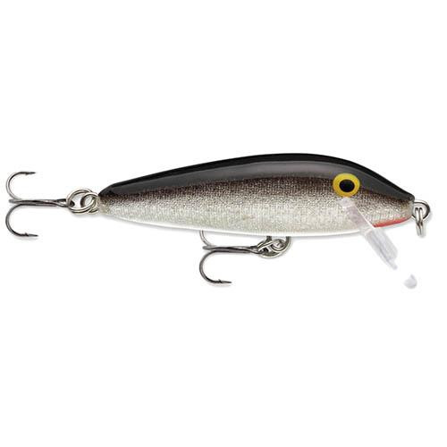 Rapala CountDown Lure Size 03, 1 1/2" Length, 2'-3' Depth, 2 Number 12 Hooks, Silver, Per 1