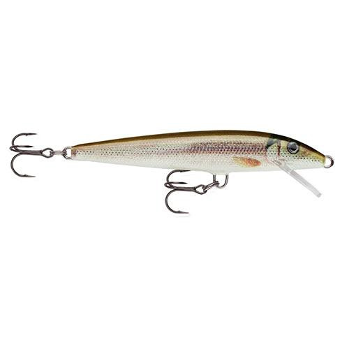 Rapala Original Floating Lure Size 09, 3 1/2" Length, 3'-5' Depth, 2 Number 7 Treble Hooks, Live Smelt, Per 1