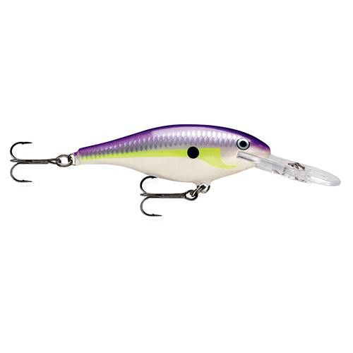 Rapala Shad Rap Lure Size 07, 2 3/4" Length, 5'-11' Depth, 2 Number 6 Treble Hooks, Regal Shad, Per 1