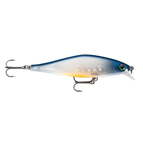 Rapala Shadow Rap Shad Lure Size 09, 3 1/2" Length, 3'4' Depth, 2 Number 6 Treble Hooks, Elite Blue, Per 1