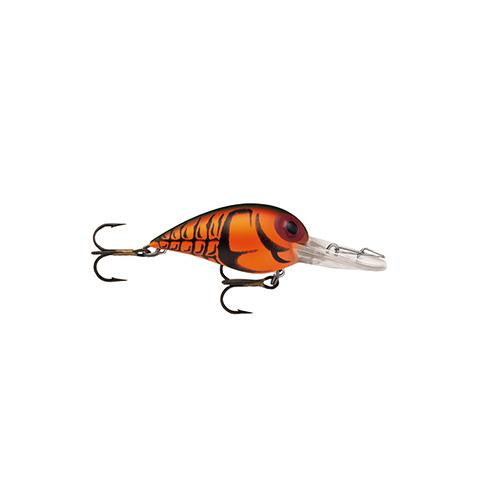 Storm Original Wiggle Wart Lure 2" Length, 7'-14' Depth, Number 4 Hook, Naturistic Red Craw, Per 1