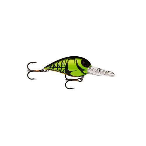 Storm Original Wiggle Wart Lure 2" Length, 7'-14' Depth, Number 4 Hook, Moss Back Craw, Per 1