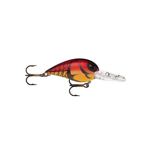 Storm Original Wiggle Wart Lure 2" Length, 7'-14' Depth, Number 4 Hook, Red Craw, Per 1