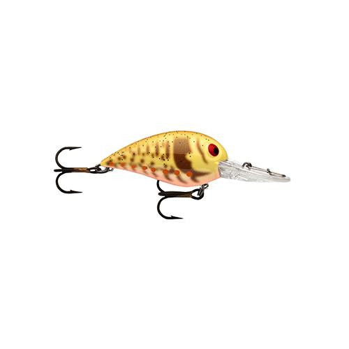Storm Original Wiggle Wart Lure 2" Length, 7'-14' Depth, Number 4 Hook, Brown Faded Molting Craw, Per 1