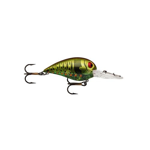 Storm Original Wiggle Wart Lure 2" Length, 7'-14' Depth, Number 4 Hook, Phantom Green Copper Craw, Per 1