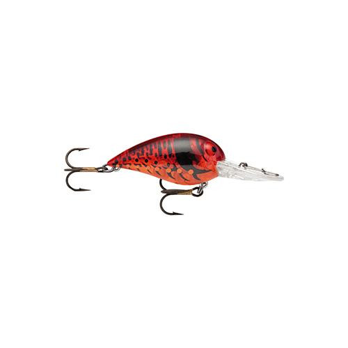 Storm Original Wiggle Wart Lure 2" Length, 7'-14' Depth, Number 4 Hook, Phantom Red Craw, Per 1
