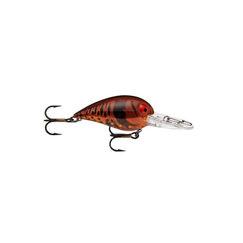 Storm Original Wiggle Wart Lure 2" Length, 7'-14' Depth, Number 4 Hook, Phantom Brown Orange Craw, Per 1