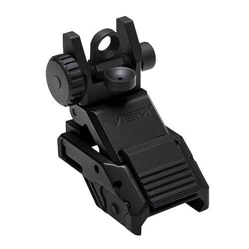NcStar Vism Pro Series AR Flip Up Sight Rear, Black