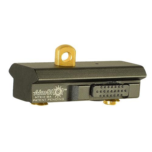 Aimshot KeyMod Quick Release Bi-Pod Adapter, Aluminum, Black