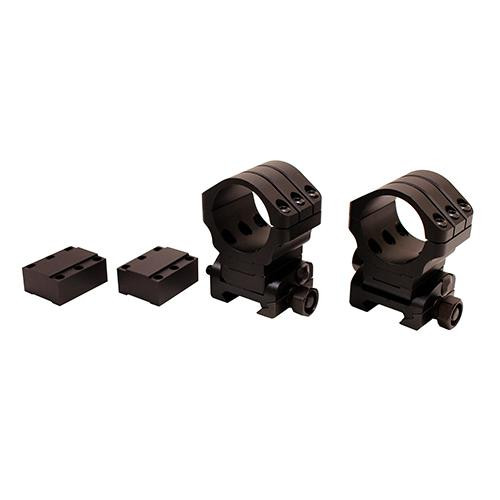 Warne Scope Mounts Angle Eye 90 MOA Adjustable Picatinny-Style Rings 30mm, Matte Black