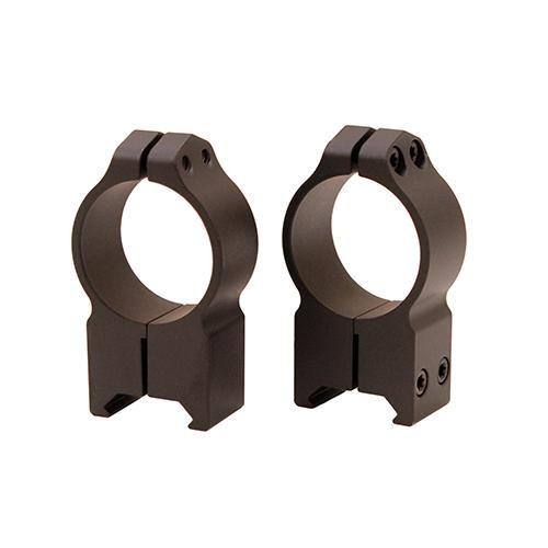 Warne Scope Mounts Maxima Permanent Attachable Weaver Style Rings 30mm, Extra High Height, Matte Black