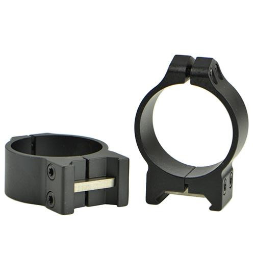 Warne Scope Mounts Maxima Permanent Attachable Weaver Style Rings 34mm, Low Height, Matte Black