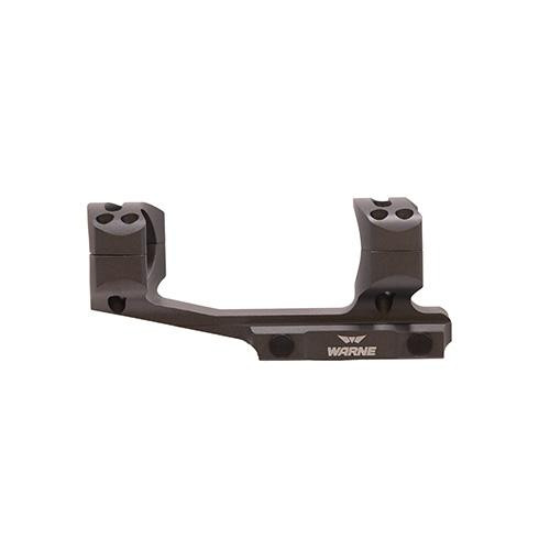 Warne Scope Mounts Gen 2 Extended Skeletonized MSR Scope Mount Picatinny-Style with Rings 1 Piece, 30mm Tube Diameter, Gray