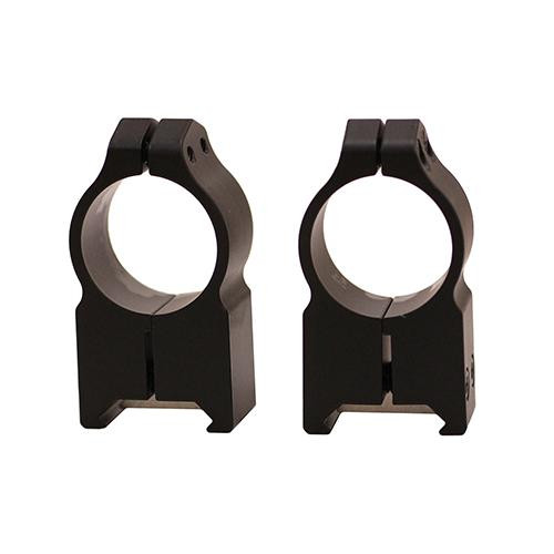 Warne Scope Mounts Maxima Permanent Attachable Weaver Style Rings 1", Extra High  Height, Matte Black