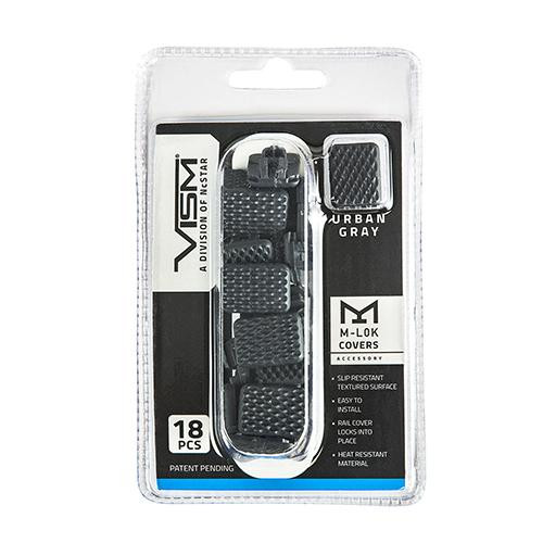 NcStar VISM M-Lok Covers Urban Gray, Per 18