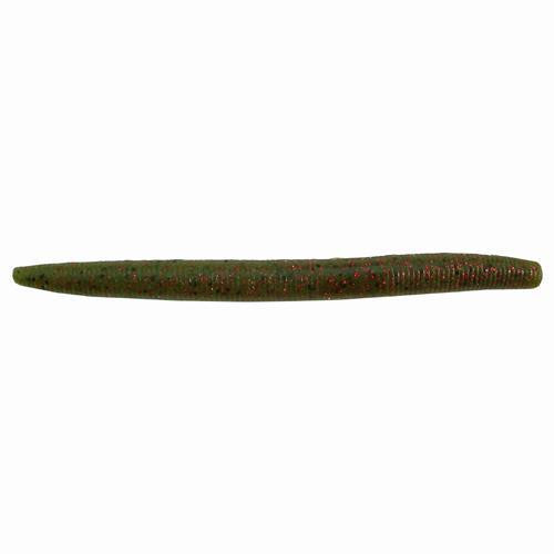 Strike King Lures Zero Soft Bair Worm Lure 5" Body Length Variable Depth, Watermelon Red Flake, Per 6