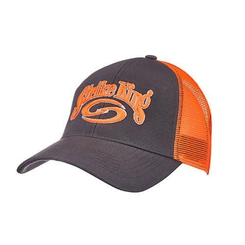 Strike King Lures Trucker Cap Charcoal Body/Orange Neon Mesh