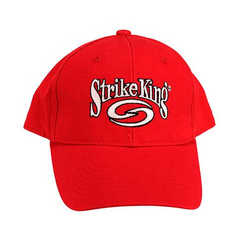 Strike King Lures Strike King Strctred Cap,Red w/ Wht Logo