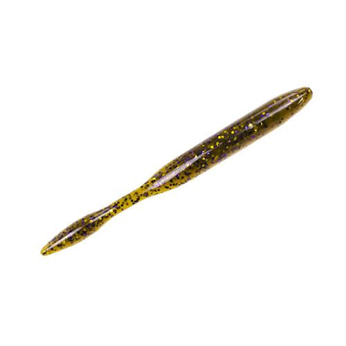 Strike King Lures KVD Magnum Dream Shot Soft Lure  5" Body Length, Green Pumpkin Purple and Gold, Per 8